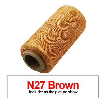 260M 150D Thickness Waxed Thread For Leather Waxed Cord For Diy Handicraft Tool Hand Stitching Thread Flat Waxed Sewing Line