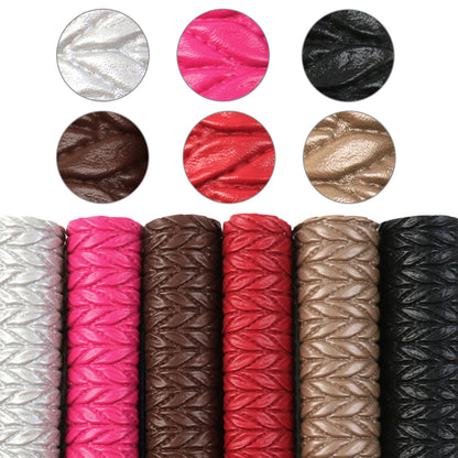 A5 Size Set Plain Glitter Lychee Synthetic Leather Patchwork Hair Bow Earrings Making Handbag Phone Case DIY,1Yc9938