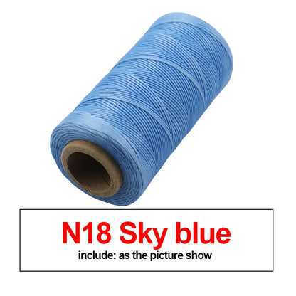 260M 150D Thickness Waxed Thread For Leather Waxed Cord For Diy Handicraft Tool Hand Stitching Thread Flat Waxed Sewing Line