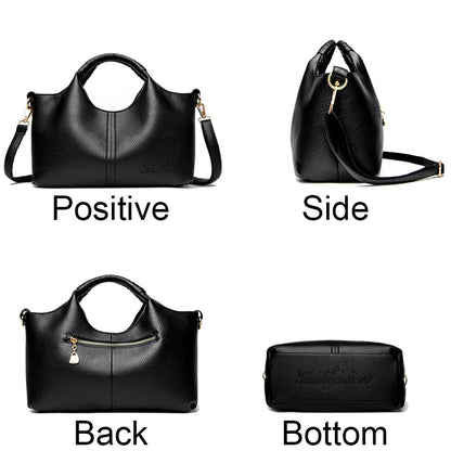 Authentic Leather Tote Bag Luxury Large Capacity Women's Single Shoulder Diagonal Crossbody Bags Fashion Simple Female Handbag