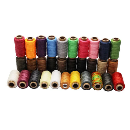 50m 0.8mm Leather Sewing Waxed Thread Wax Cord String Hand Stitching Craft DIY