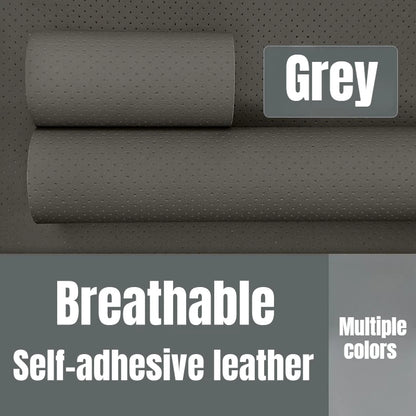 Self-Adhesive Faux Leather Repair Patch Perforated Breathable Material for Sofa,Car Seat,Furniture Interior Repairs Leather Tape