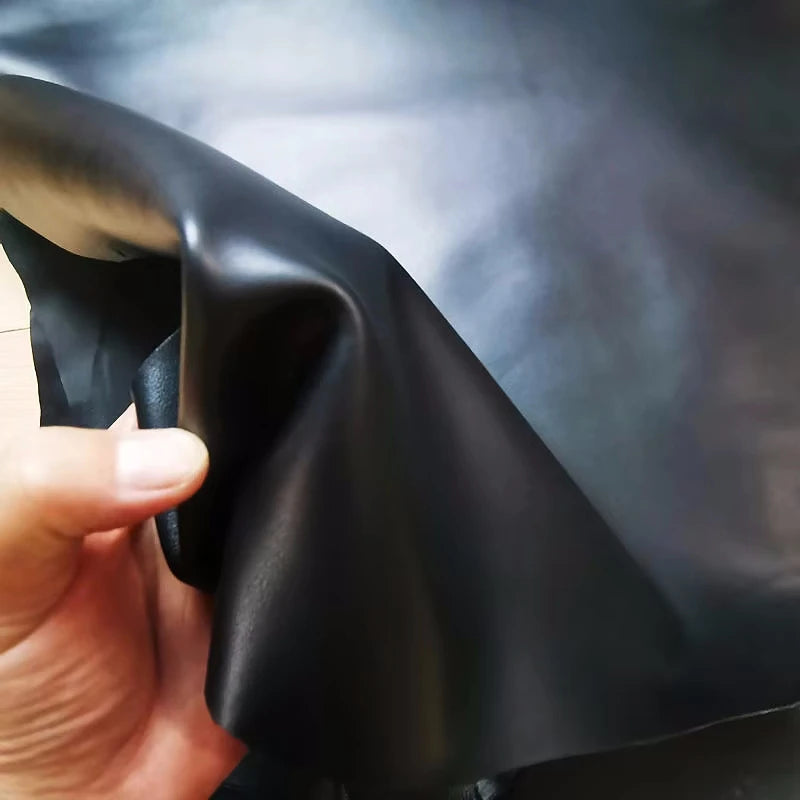 0.8/1mm Thick Black Sheepskin Leather, Real Leather Fabric. DIY Handmade for Clothes. Bag. Leather Repair, Whole Sheepskin Leath