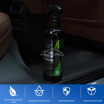 50/100/300ml Car Interior Part Liquid Leather Plastic Renovator Refreshing Restorer Foam Cleaner Spray Refurbishment Paste Auto