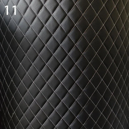 100x158cm Faux Leather Fabric Foam Quilted Padded for Car Interior Seat Cover Sofa Cushion Wear Resistant DIY
