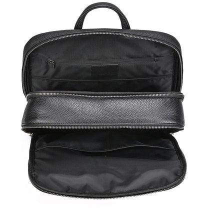 Luufan Business Leather Backpack For Men Male Genuine Leather Laptop Backpack 14 Inch Laptop School Bag School Bag Travel Bag