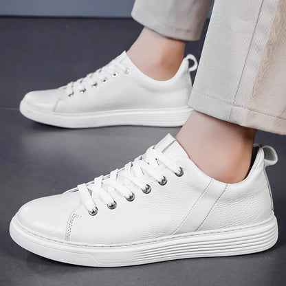 Genuine leather men's board shoes Classic minimalist design style Office and driving Daily Office Business Party Quality shoes