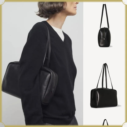Handbags Shoulder Bag Women Female Sheepskin Bowling Bag Convenience for Commuting Single-shoulder Underarm Bag Leather Material