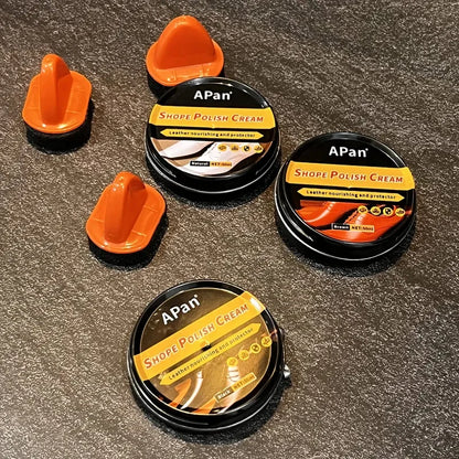 Faux leather shoe polishing kit - Leather care agent shoe care cream colorless shoe wax car leather care and interior cleaner