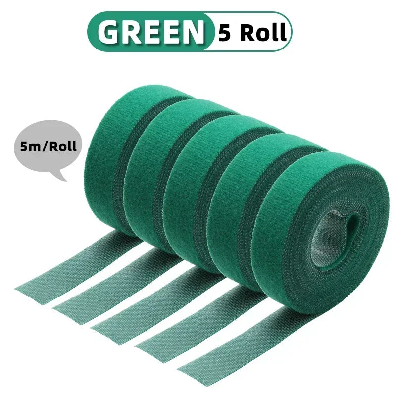 5m/roll Cable Ties Reusable Loop Bundle Self Adhesive Fastener Clip Wire Holder Management DIY Accessories Nylon Strap Organizer