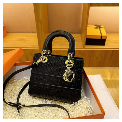 High-end Leather Ladies Hand Bags Popular Classic Elegant Classic Designer Paris Casual Simple Vintage Trendy Design Diaper Bag