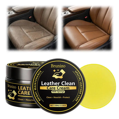 SoftnessBestselling Car Interior Leather Cleaning&Maintenance Set for Rejuvenating Softness Multifunctional Leather Cleaning