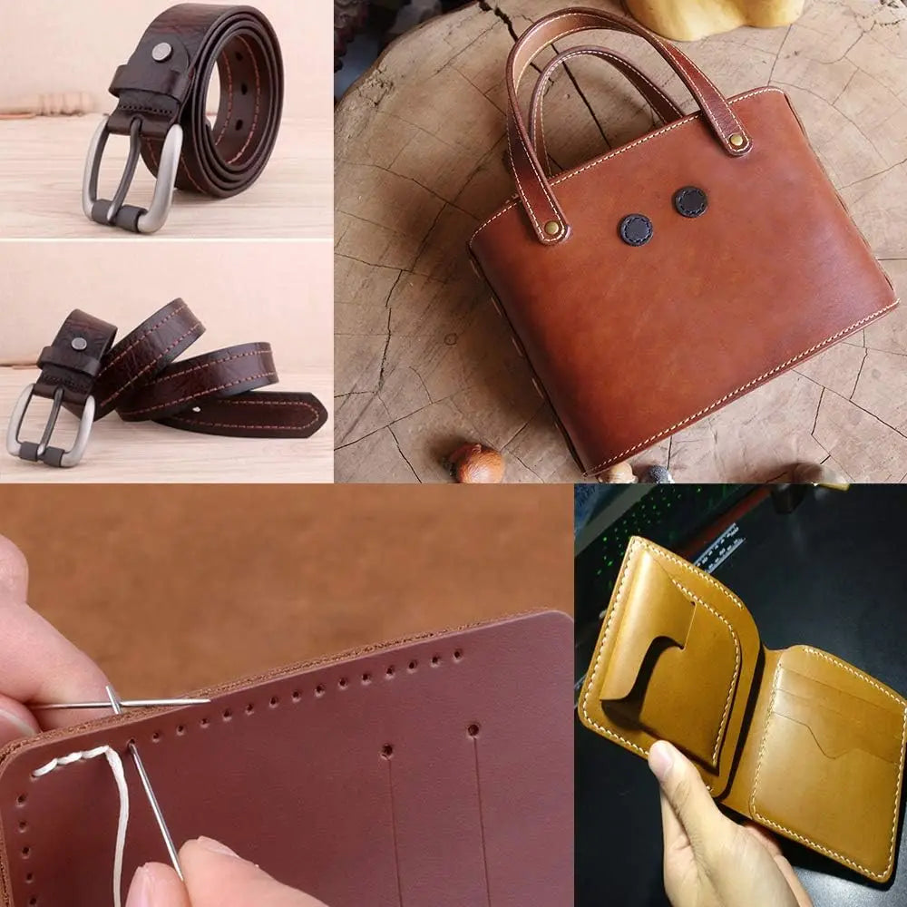 150D Leather Waxed Thread Cord 220 Meters 1mm High Quality Durable for DIY Handicraft Tool Hand Stitching Thread