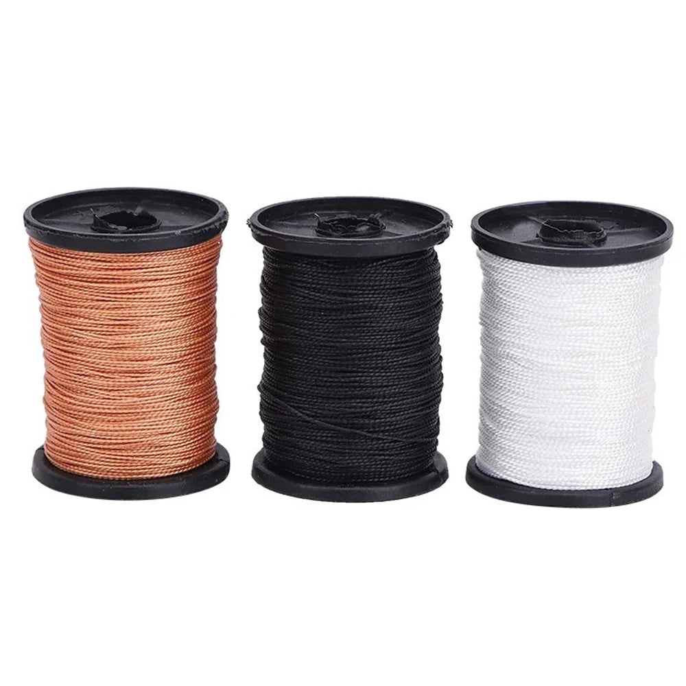 DIY Leather Sewing Kit Leather Sewing Awl Needle with Copper Handle Set Leather Canvas Tent Shoes Repairing Tool 3 Color Thread