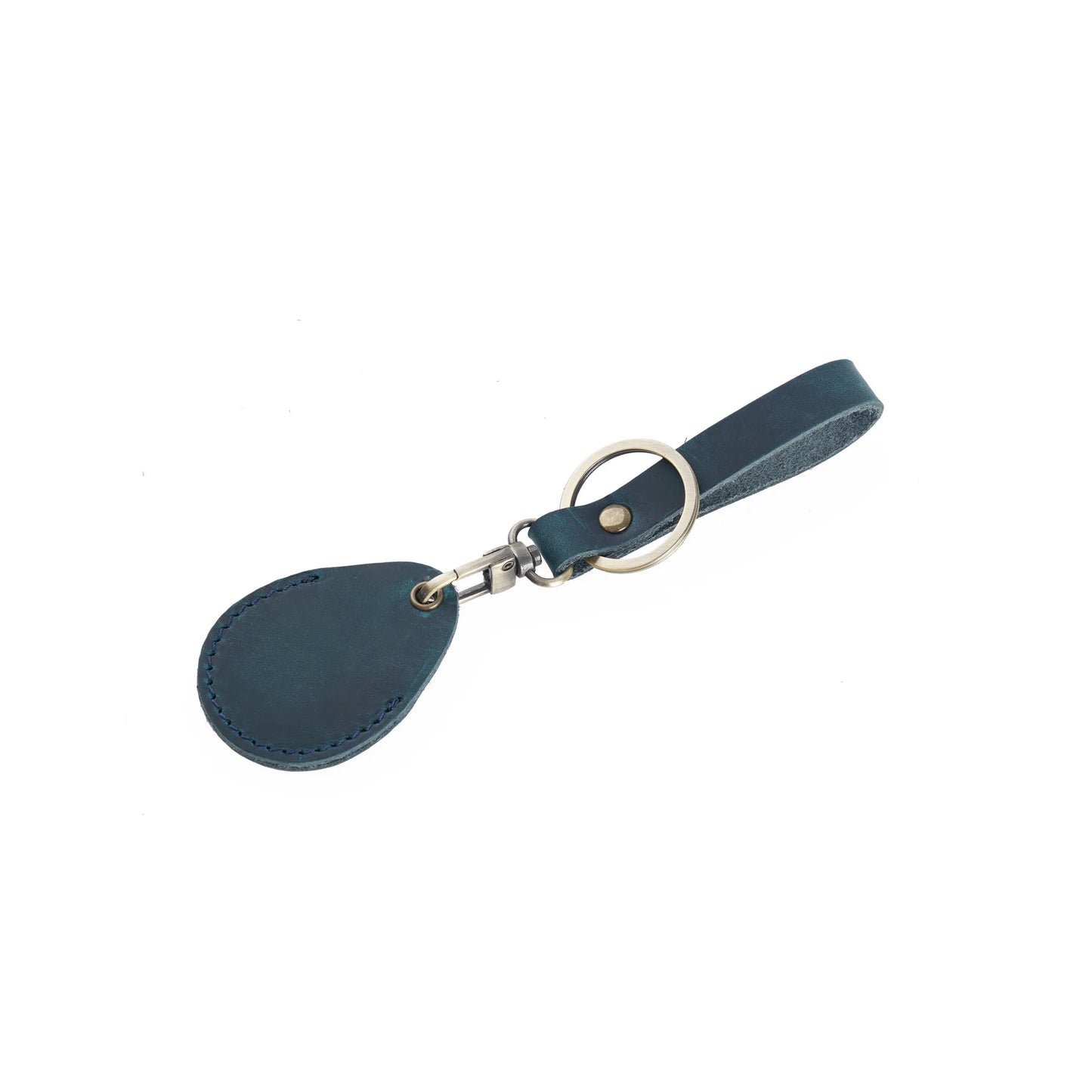 Leather Access Card Case Anti-lost Anti-fall Keychain Accessories, Leather Keychain Holder with Key Chain Ring
