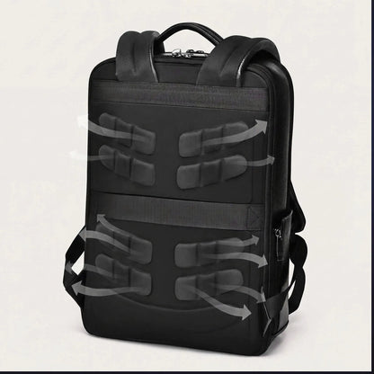 High-Quality Genuine Cowhide Leather Backpack for Men,15.6 Inch Laptop Bag,Business Travel Daypack,Office Briefcase