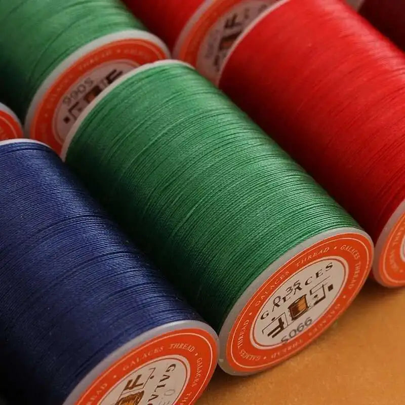 Hand High Quality Durable 0.35/0.45/0.55mm Leather Waxed Flat Wax Thread Cord For DIY Handicraft Tool Stitching Thread