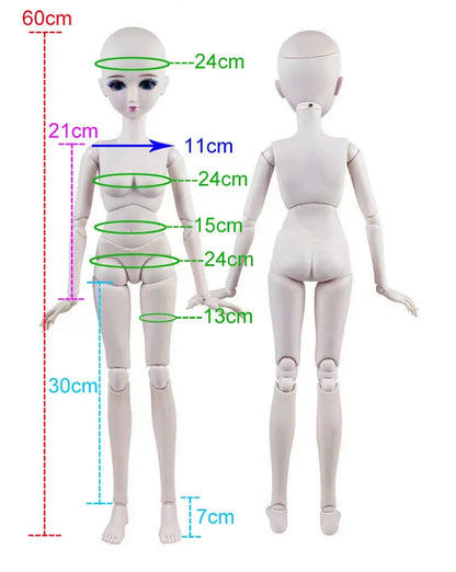 1/6 1/5 1/4 1/3 Doll Accessories for Bjd Doll Leather Strap Belt Neck Chain Collar Leg Loop Diy Girl Toys Dress Up Gift, No Doll