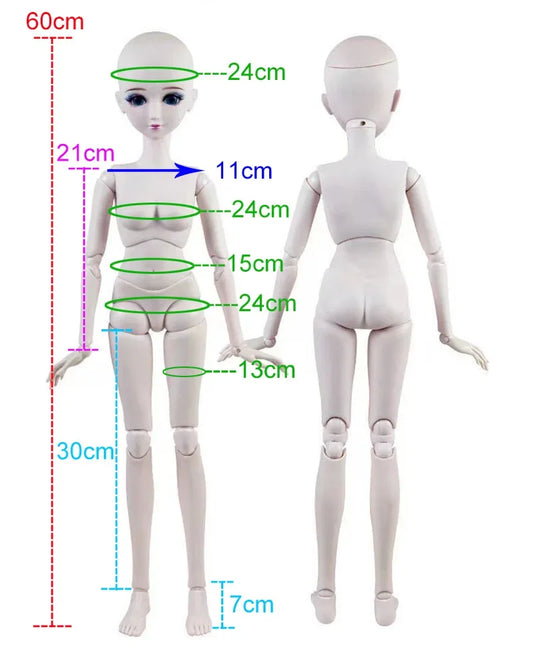 1/6 1/5 1/4 1/3 Doll Accessories for Bjd Doll Leather Strap Belt Neck Chain Collar Leg Loop Diy Girl Toys Dress Up Gift, No Doll