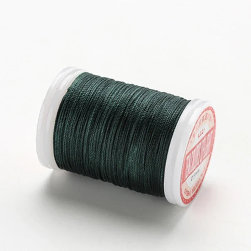 Waxed Thread For Leather DIY Accessories Leather Craft Sewing Thread Round Waxed Thread Polyester Cord Wax Coated Strings