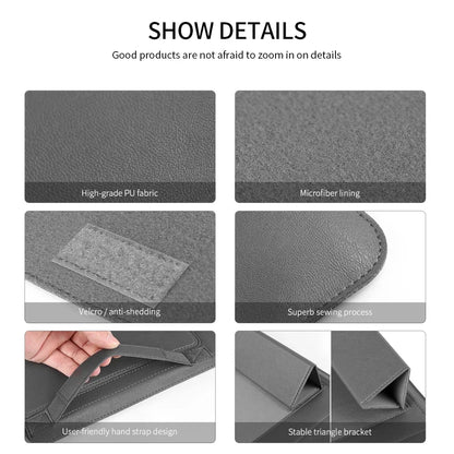 Pu Leather Laptop Sleeve Bag Case For Macbook Air Pro 13 14 16 M1 M2 M3 2020 2021 2022 2023 HP Dell 15 17 Inch Notebook Cover