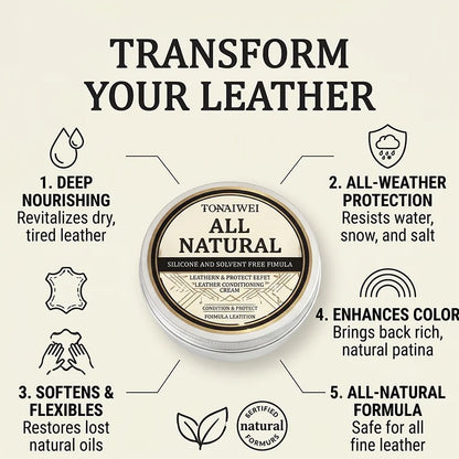 100g Leather Nourishing Mink Oil Cream Waterproof Protector Polish Softener for Smooth Luxury Leather Boots Jackets Handbags