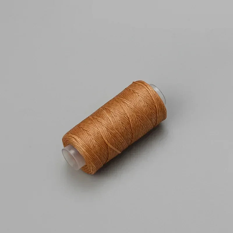 0.8mm Leather Waxed Thread 50m - High Strength 150D Braided Polyester Cord for Hand Stitching, Shoemaking, Bag Repair