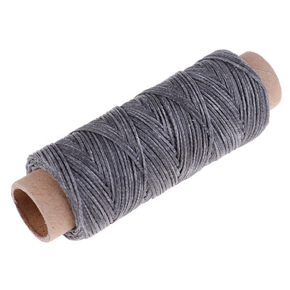 50m/Roll 150D Flat Waxed Thread for Leather Sewing - Hand Stitching Craft Wax String Durable Craft Supply