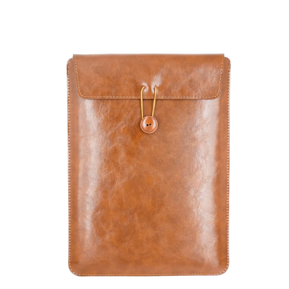 Ultra Lightweight And Soft PU Leather Retro 13/14/15/16 Inch Laptop Bag With Non-magnetic Buttons Suitable For MacBook Air Pro