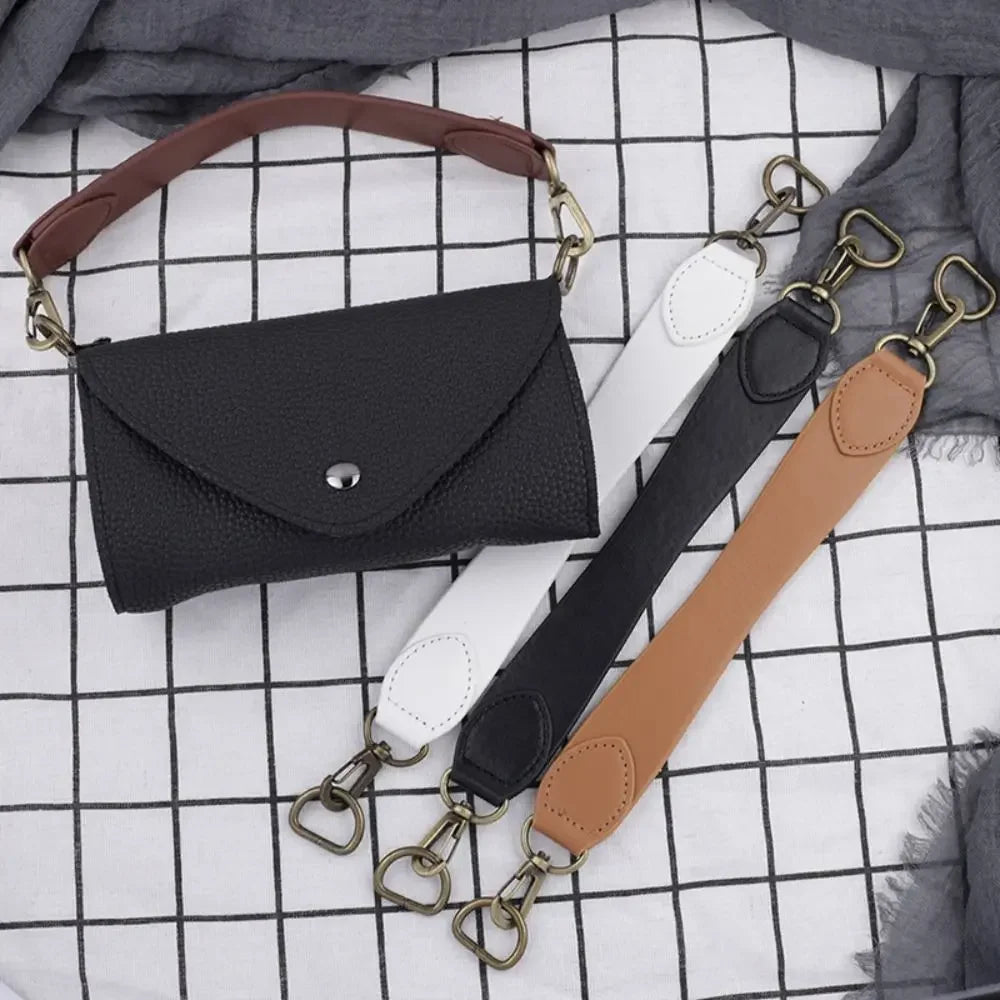 Leather Bag Accessories Leather Handbag Short Strap Armpit Bag Hand Carry Bag Handle Strap Solid Color Short Shoulder Bag Strap