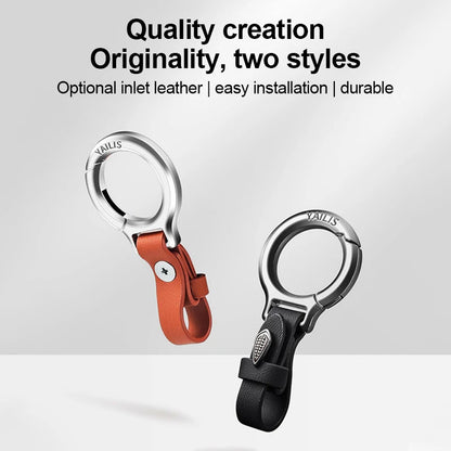 Car keychain men's high-grade multifunctional pendant anti-loss leather jacket hook senior leather car key accessories