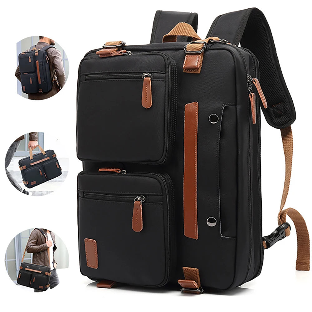 3 in 1 Laptop Bag for Men 17.3 15.6 inch Office Laptop Work Bags Business Backpack Messenger Bag Computer Bags Laptops for Men