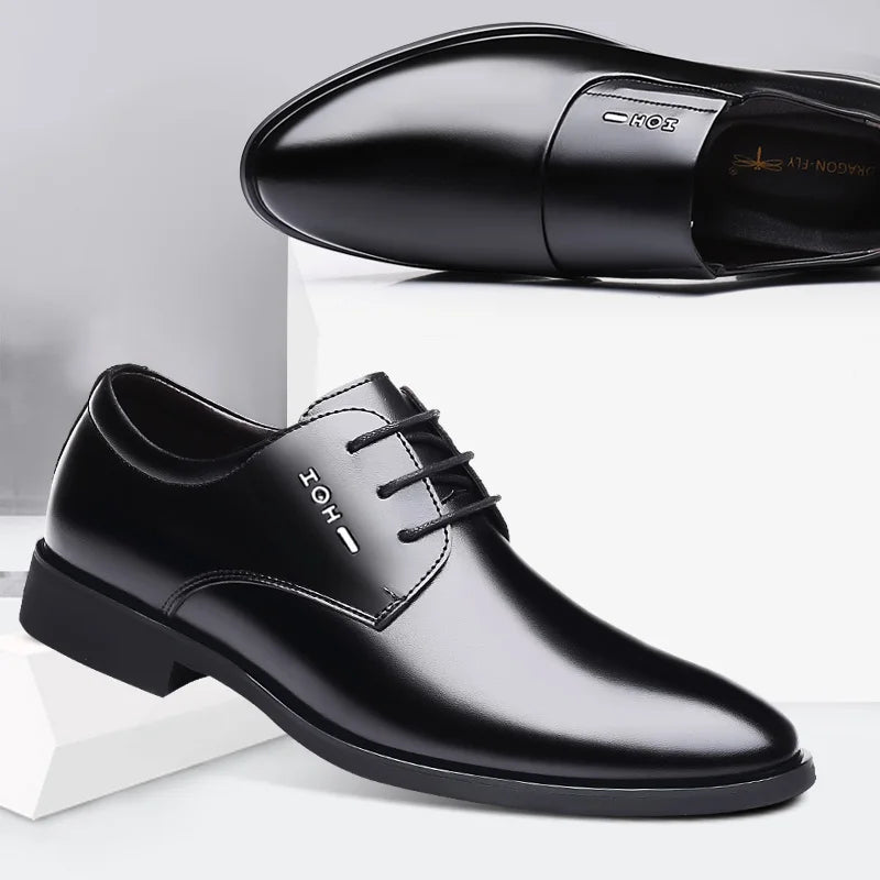 Men's New Business Leather Shoes Soft Soled Work Footwear Outdoor Non Slip Formal Shoes Fashion Casual Male Shoes Zapatos Homme