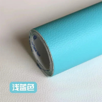 PU Artificial Faux Leather Self-adhesive Fabric for Upholstery Interior Car Seats Patches Bags Furniture Leatherette Fabrics