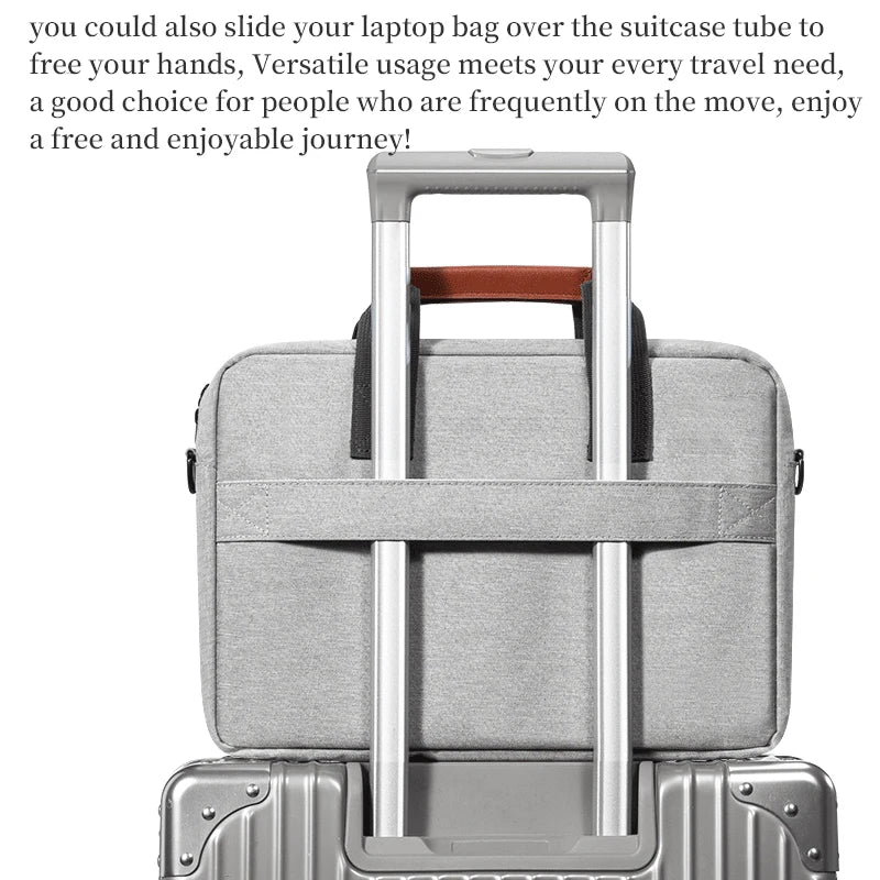 Laptop Bag for Men Business Briefcase Shoulder Handbag for Macbook HP Dell Lenovo Asus Surface Acer Huawei Notebook 14 15.6 inch