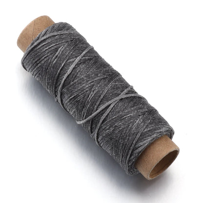 50yards/lot Polyester Flat Waxed Thread 150D 1mm Leather Sewing String Cord For Leathercraft Bookbinding Hand Stitching Thread