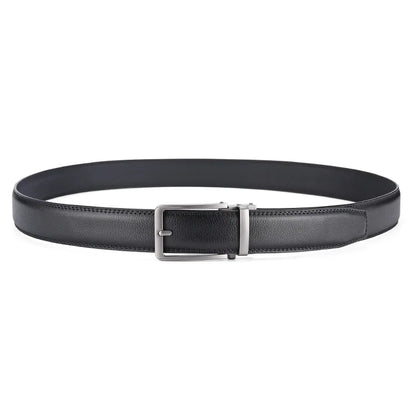 New Width 3.5cm Business Men's Belt Formal Real Leather Male Belt High Quality Metal Automatic Buckle Belt for Men Jeans Belt