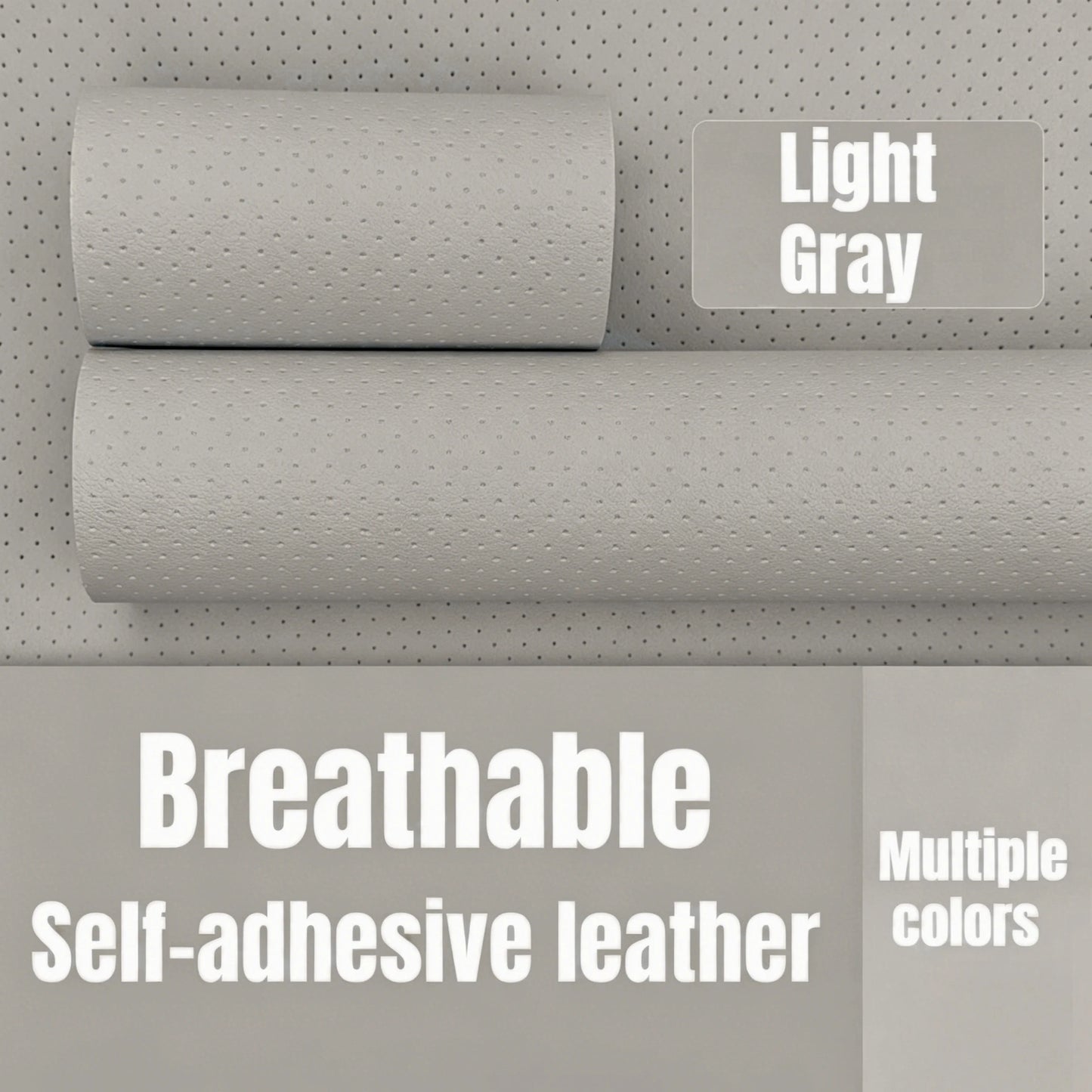 Repair Patch Breathable Perforated Synthetic Leather Tape with Adhesive Backing for Sofa Car Seat Wallets Cuttable Renovation