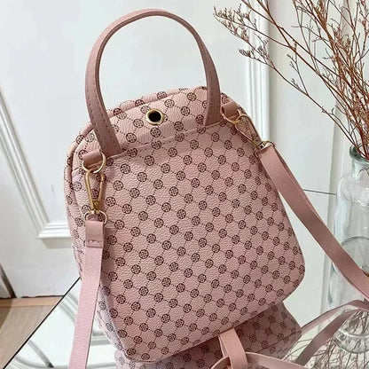 Women's Handbag Single Shoulder Crossbody Bag Double Shoulder Backpack Fashion All-matching Large Capacity Leisure Backpack