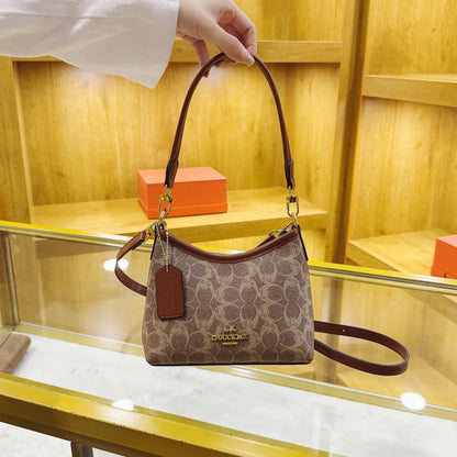 Women High End Designer Leather Underarm Shoulder Bag Classic Vintage Ladies Crossbody Handbag Elegant Multi-use Messenger Shoul