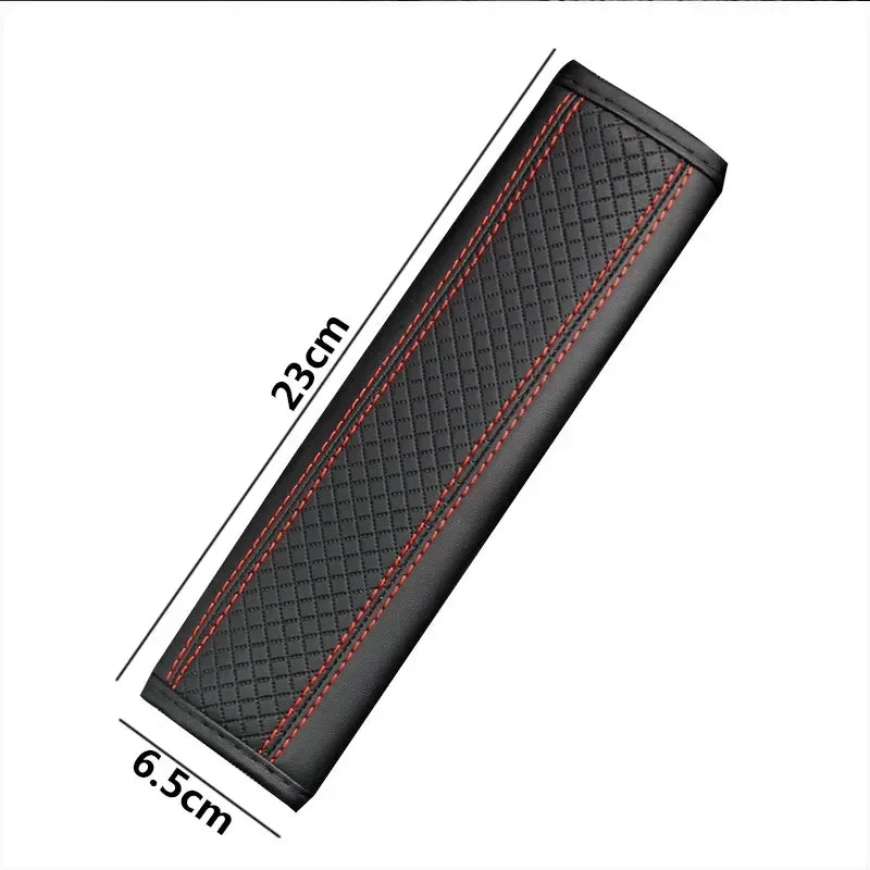 Car Accessories Seat Belt PU Leather Safety Belt Shoulder Cover Breathable Protection Seat Belt Padding Pad Auto Interior Access