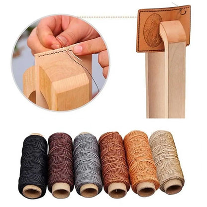 30m/roll Waxed Thread Cotton Cord String Strap Hand Stitching Thread for Leather Handicraft Tool Material Accessories