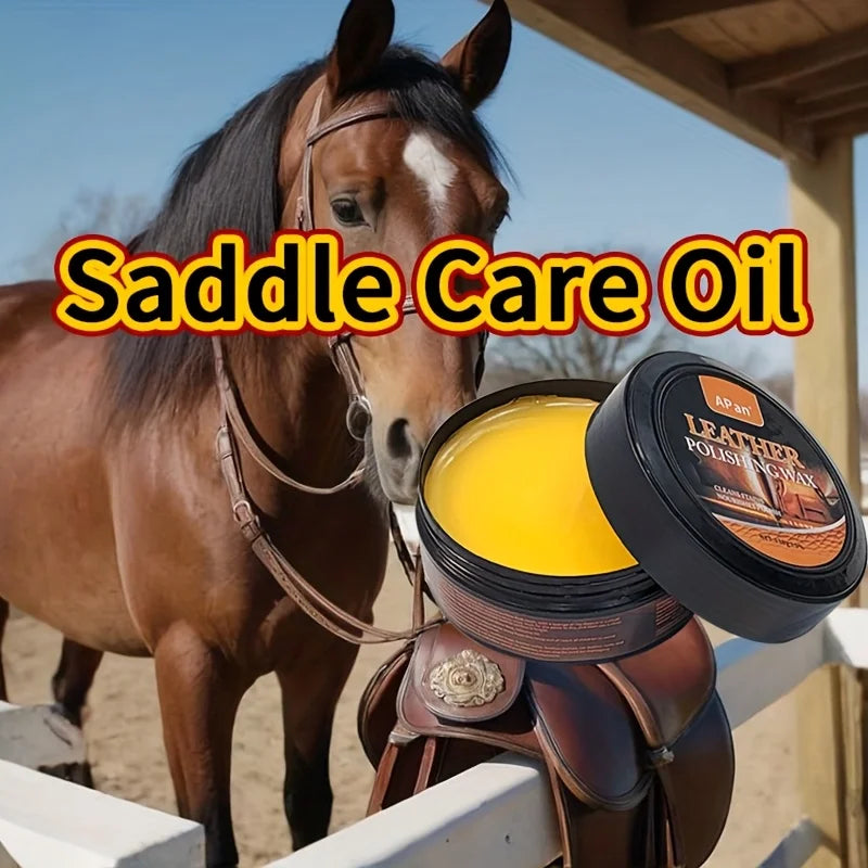 Leather Saddle Care Treatment Oil-Softens,Protects and Restores Leather Conditioner Luster for Saddles,Shoes,Bags,Jackets & Sofa