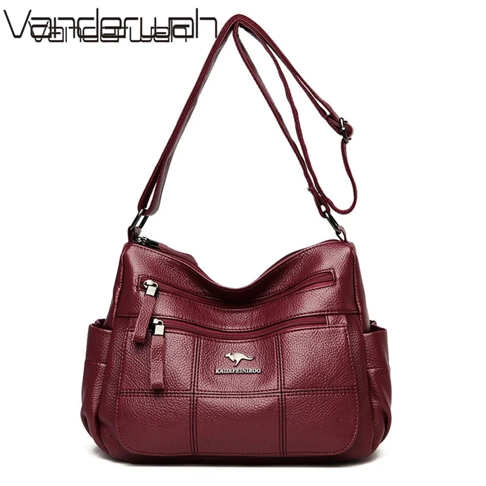 High Quality Leather Handbags Women Bags Luxury Brand Designer Shoulder Crossbody Hand Bags for Women 2026 Purses and Handbags