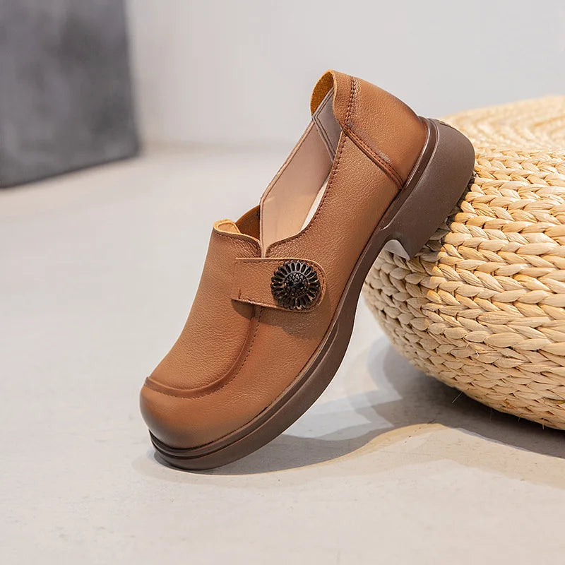 Genuine leather loafers women  comfortable gray shoes low heels luxury ladies court shoes slip on moccasins elegant dress flats