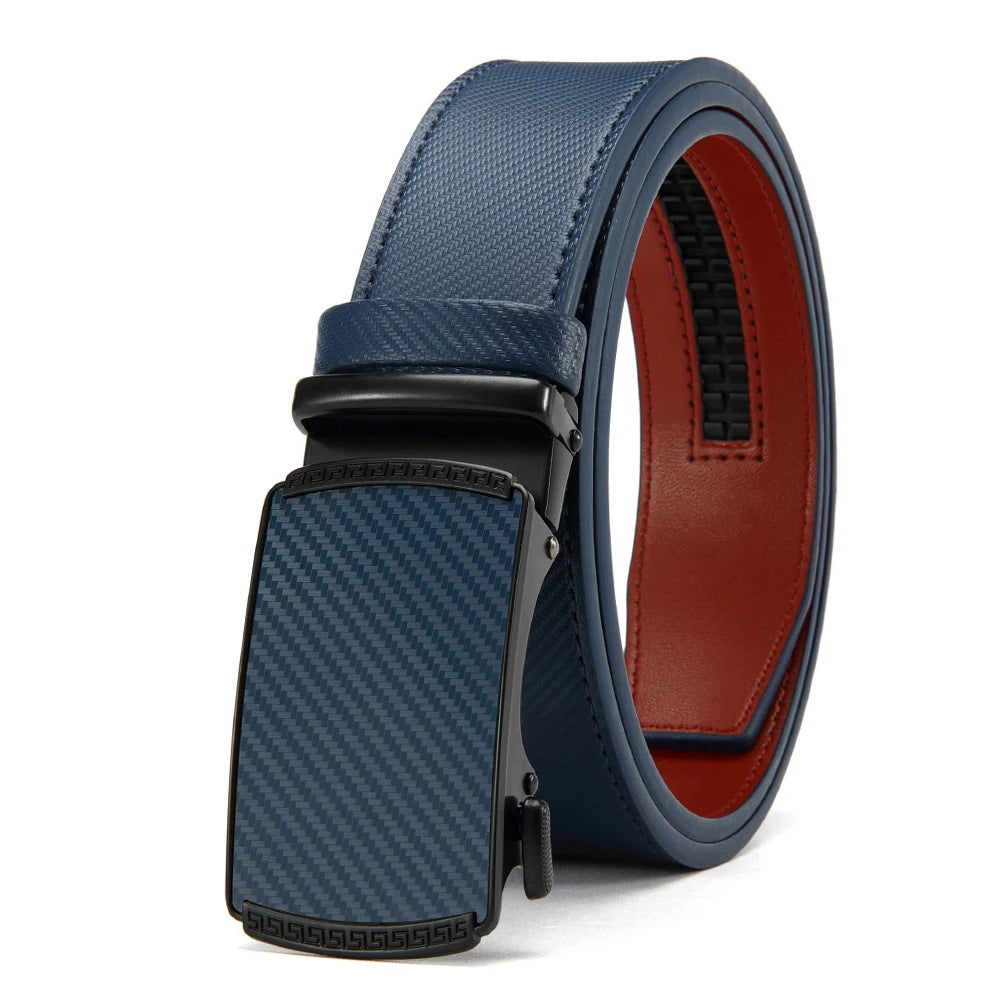 Men's Leather Belts Fashion Automatic Buckle PU Male Belts Luxury Business Designer Black Brown 115 125 135cm