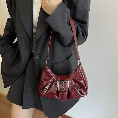 Women Leather Tote Bag Single Shoulder Handbag with Zipper Fashion Casual Purse for Ladies