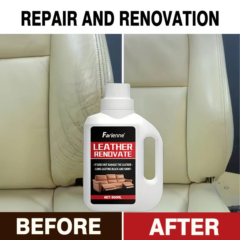 500ML Leather Care Cream, Restores Various Leathers, Car Seats, Sofas,Jackets,Shoes,All Colors Bags,Leather Clothing Maintenance