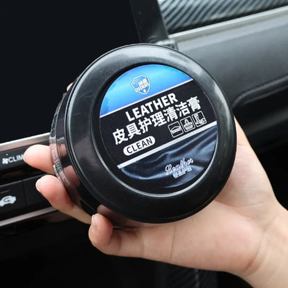 260g Car Leather Care Refurbishing Paste Auto Interior Stain Remover Cleaner Leather Polishing Maintenance Tool Car Accessories