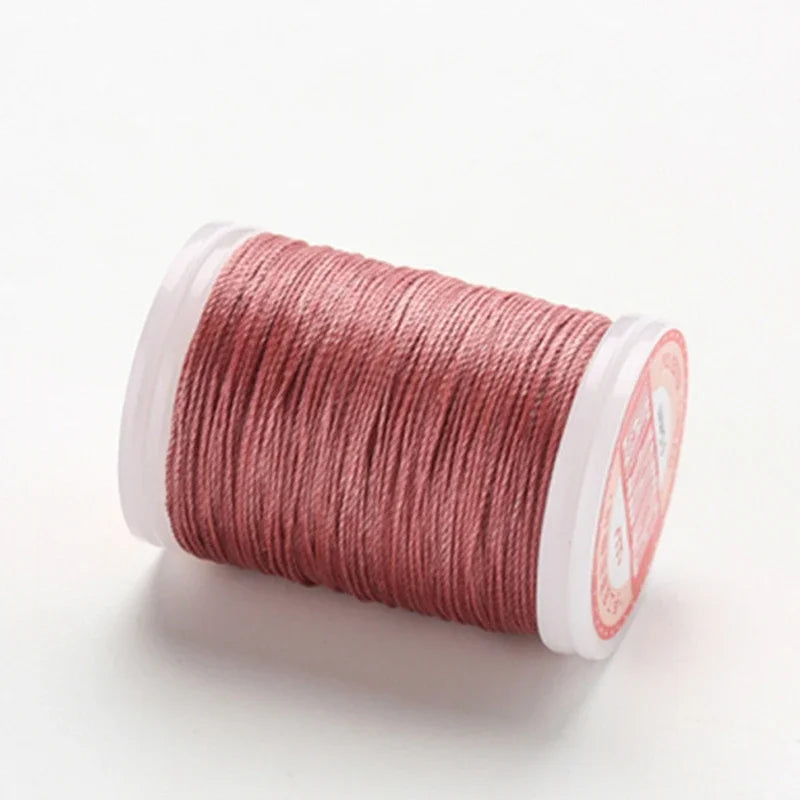 Waxed Thread For Leather DIY Accessories Leather Craft Sewing Thread Round Waxed Thread Polyester Cord Wax Coated Strings